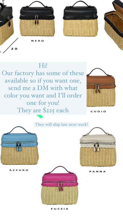 Mini Loro Wicker Tote