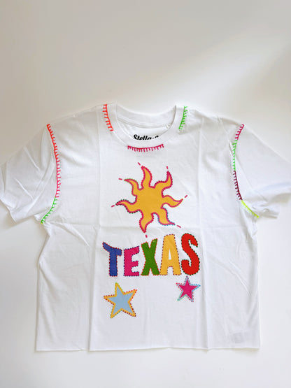 Embroidered Texas T-Shirt